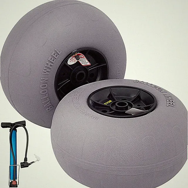 13in TPU Sand Tires 2-Pack & Free Air Pump for Kayak Dolly Cart