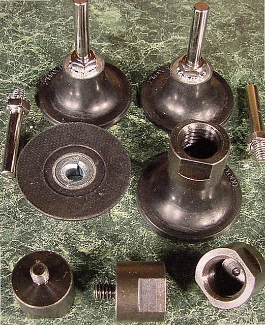 3" ROLL LOCK HOLDERS w 4-1/2" Electric GRINDER ADAPTER MADE IN USA Mandrel