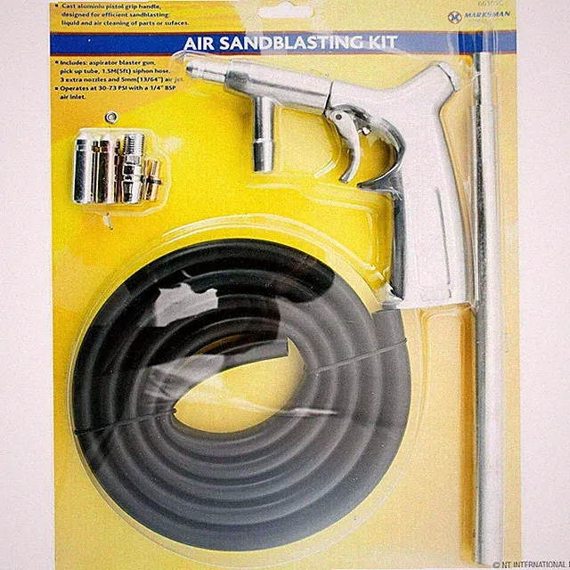 AIR SAND BLASTER GRIT SHOT BLASTING SANDBLASTER KIT HEAVY DUTY 66105C NEW