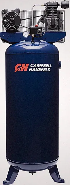 CAMPBELL HAUSFELD 60 Gallon Vertical Air Compressor, 3.7 HP, 240V, 135 Max PSI