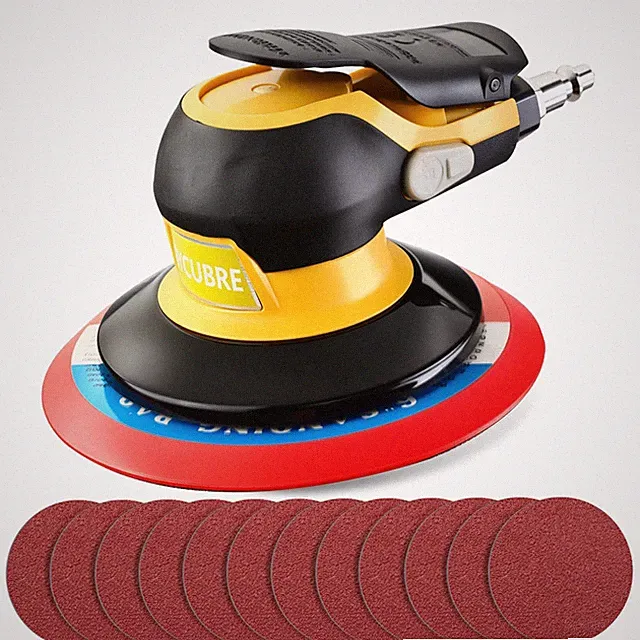 Low Noise 5/6 Inch DA Sander Auto Body Lightweight Powerful Random Orbital Air P
