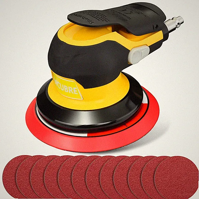 Low Noise 5/6 Inch DA Sander Auto Body Lightweight Powerful Random Orbital Air S