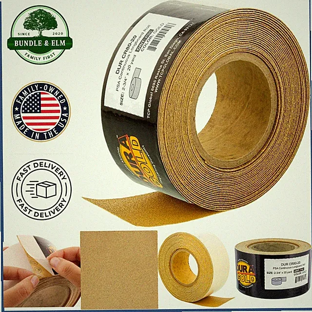 Professional Quality PSA Sandpaper, 80 Grit Roll for Efficient Surface Prep