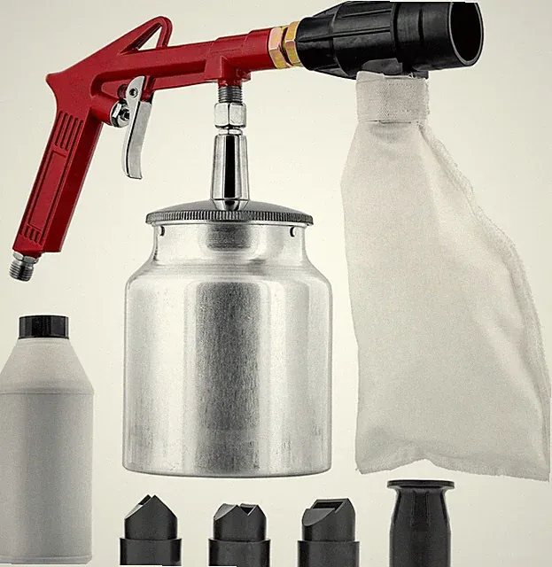 Sand Blaster Gun Kit W/ Recovery System Air Compressor Sandblaster Tool Abrasive