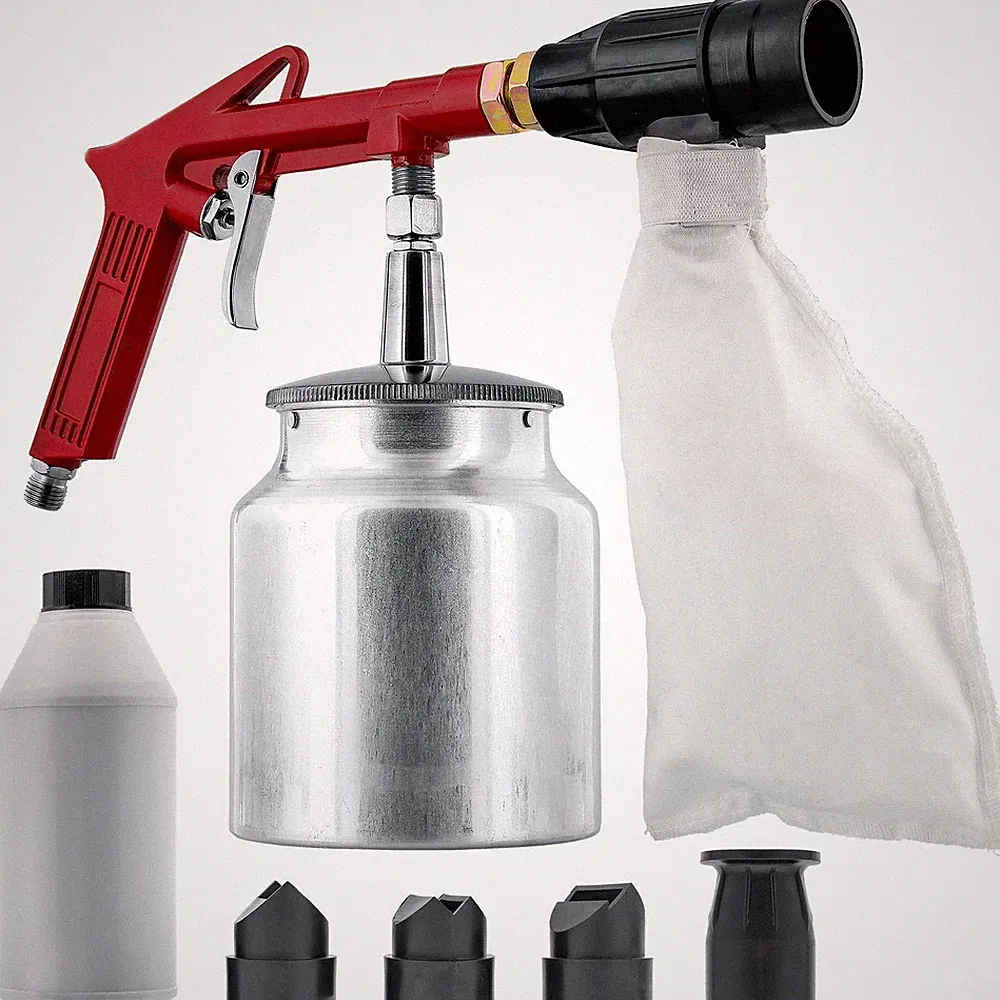 Sand Blaster Gun Kit with Recovery System, Air Compressor Sandblaster Tool, A...